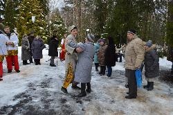 В ОБСУСО дом-интернате для ветеранов войны и труда "Лесное" прошли уличные гулянья в честь «Масленицы».