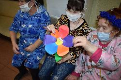 В ОБСУСО «Дом-интернат для ветеранов войны и труда «Лесное» для проживающих прошло мероприятие «Фанты для эрудитов»