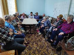 В ОБСУСО «Дом-интернате для ветеранов войны и труда «Лесное», с целью пропаганды здорового образа жизни, прошло занятие в «Школе здоровья».